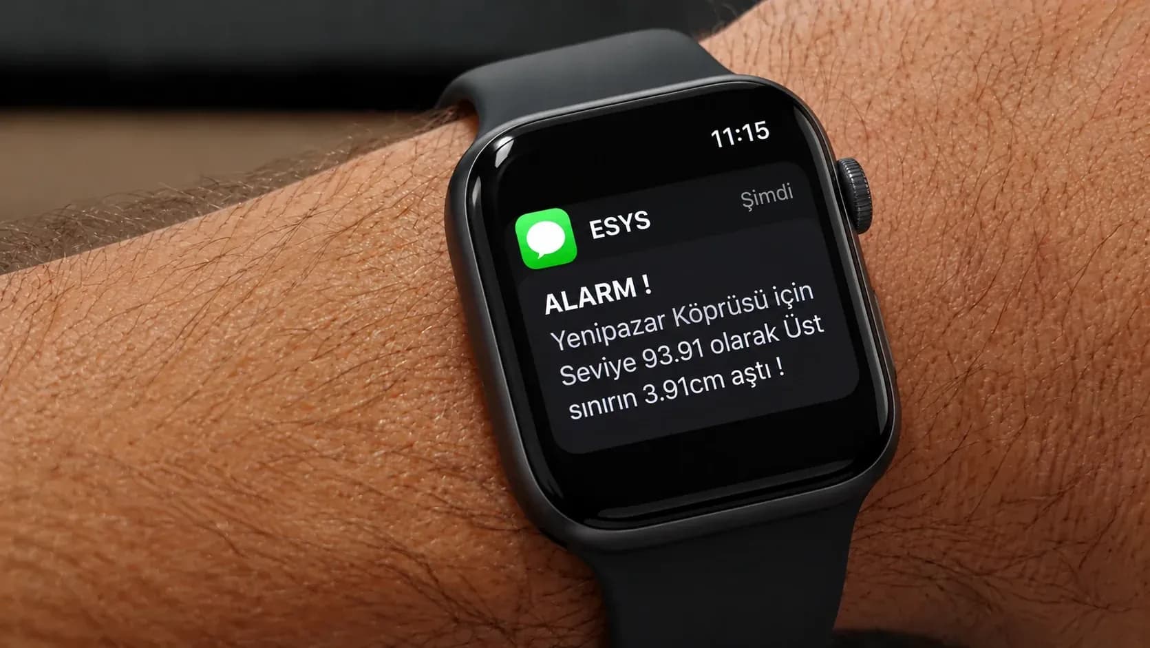 Seviye alarmı akıllı saatte